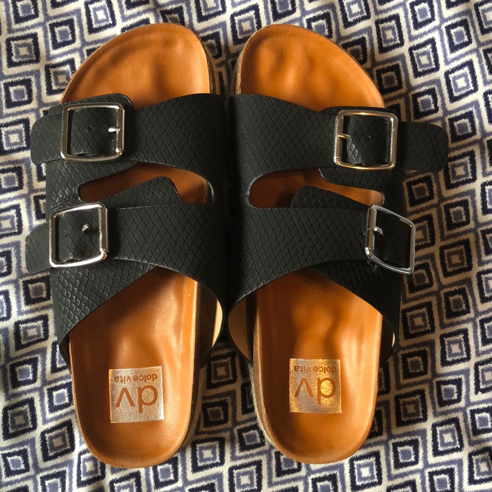 DV Dolce Vita buckle slide sandals - women’s size 8